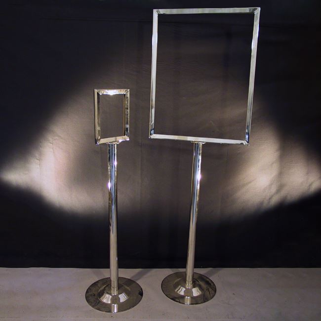 Chrome Sign Holders