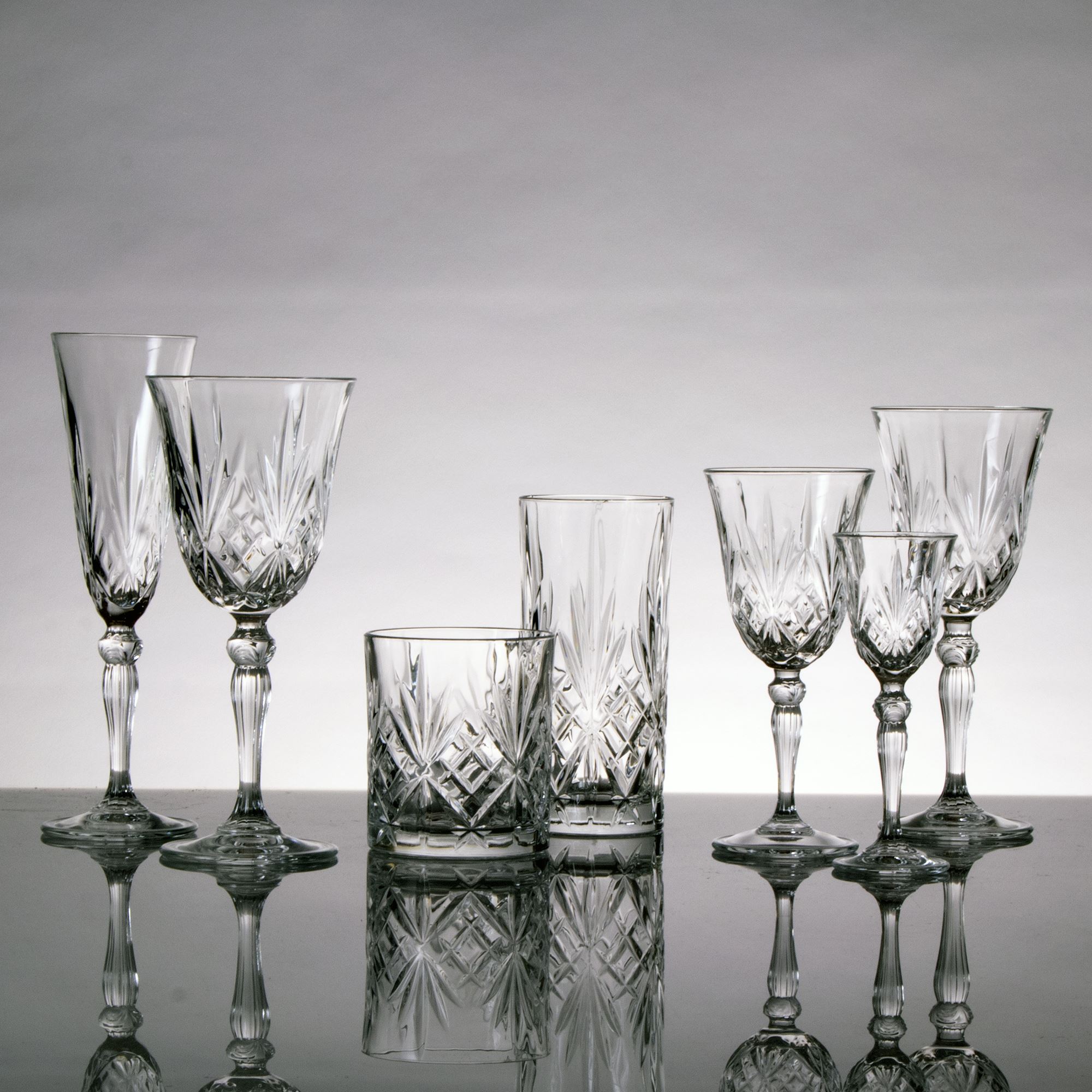 Melodia Crystal, Glassware Rentals