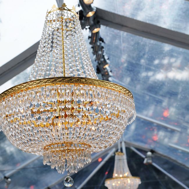 Fake crystal best sale chandelier