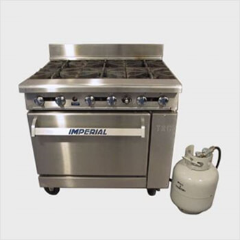 6 BURNER OVEN