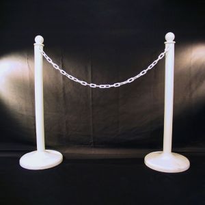 White Plastic Stanchions