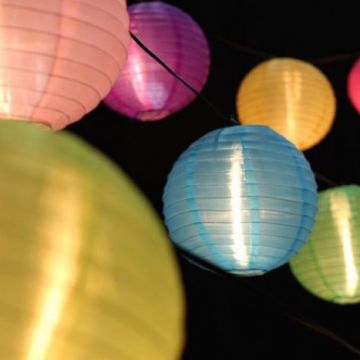 10" Nylon Color Lanterns