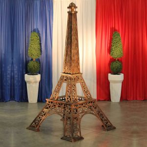 12' Eiffel Tower with Beacon Light