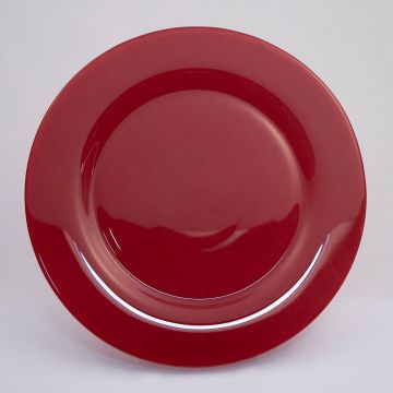 12" VIBE Red Charger Plate
