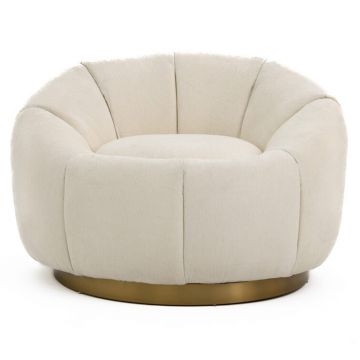 Bacco Lounge Chairs, Off White