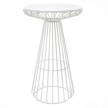 Wire Highboy, White