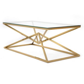 Maze Coffee Table, Gold