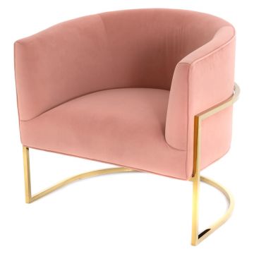 Bari Lounge Chair, Blush