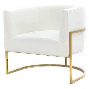 Bari Lounge Chair, White