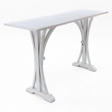 Cambria White Arch Stand-up Table