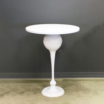 French Nouveau White 1 Sphere Table