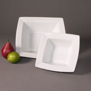 Aja White Square Bowls