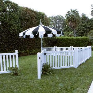 White Picket Fence & Swing Gate