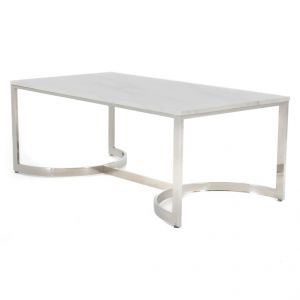 Bacall Coffee Table, Silver