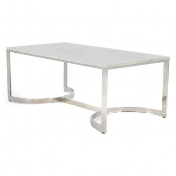 Bacall Coffee Table, Silver