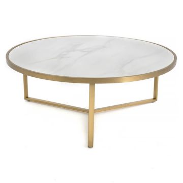 Heston Coffee Table, Faux Marble