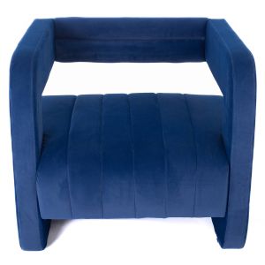 Mia Lounge Chair, Navy Blue