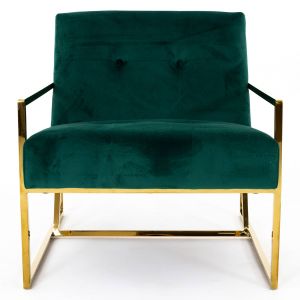 Soho Lounge Chair, Emerald