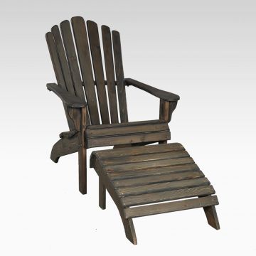 Adirondack Wooden Foot Stool