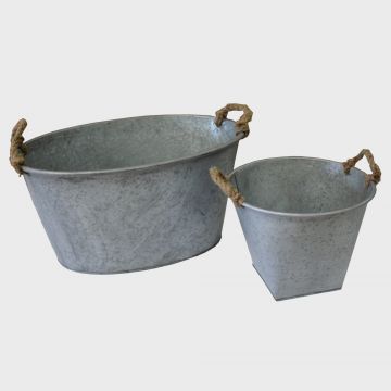 Vineyard Galvanized Buckets