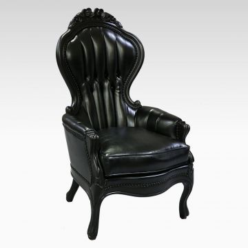 Infierno Black High Back Chair 25" x 32"