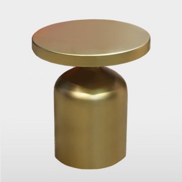 Mannix Gold Accent Table w/ Glass Top