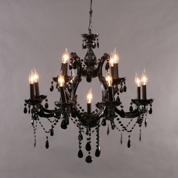 Maria Theresa 30" Black Chandelier