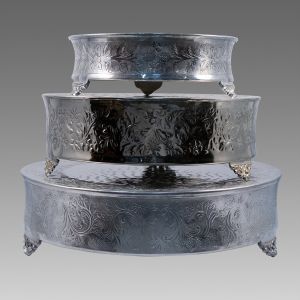 Silver Ornate Cake Plateau