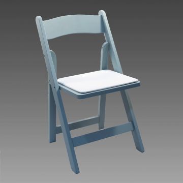 Robin's Egg Blue Folding Chair