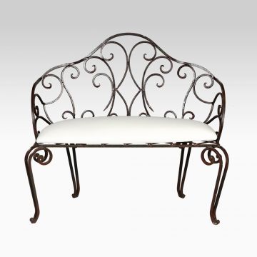 Savannah Wrought Iron Bench