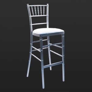 Chiavari Silver Bar Stool