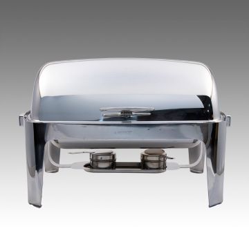 Stainless 8 Quart Roll Top Chafer