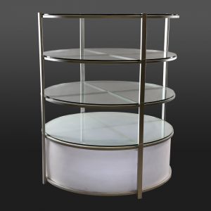 Translucent Tower 4 Tier Back Bar