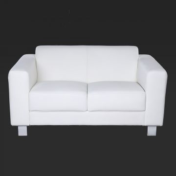 5' White Cosmopolitan Loveseat