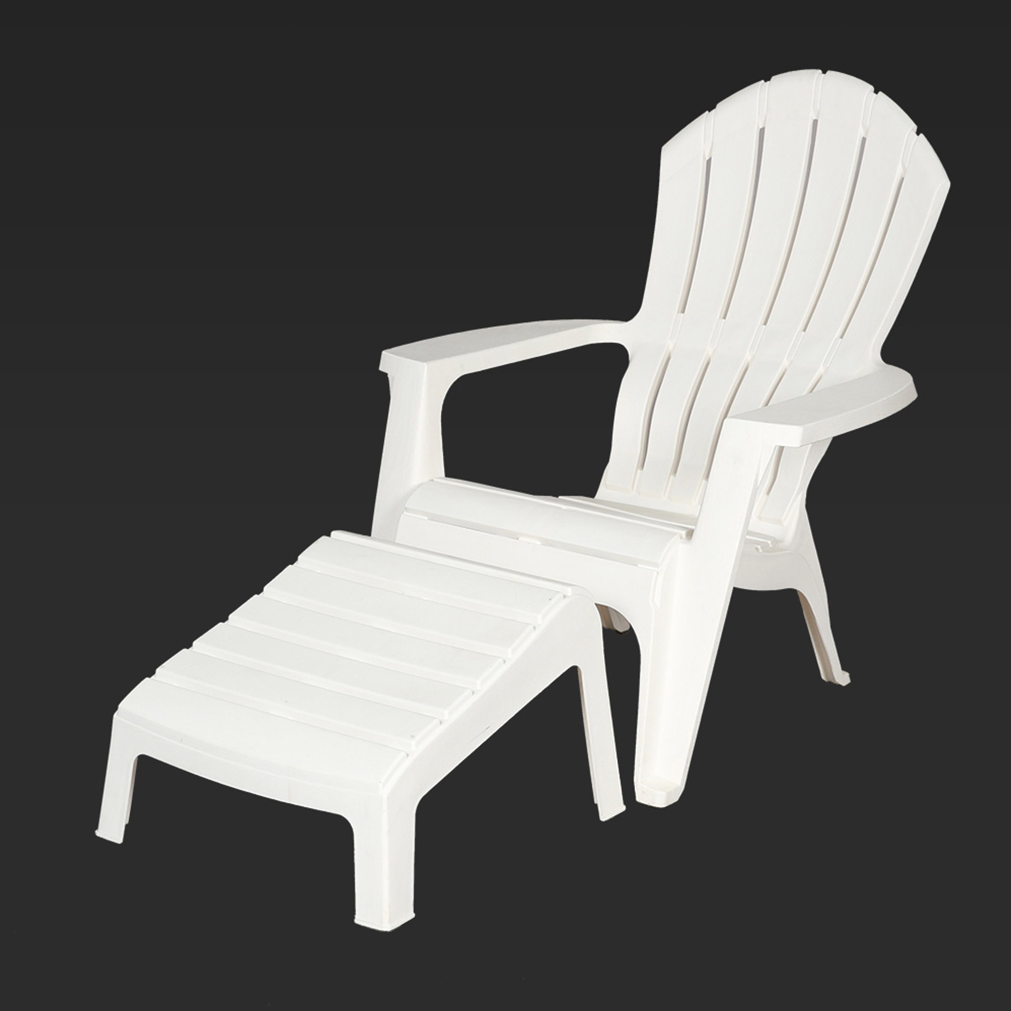 Resin adirondack chair online footrest