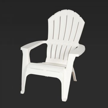White Resin Adirondack Chair