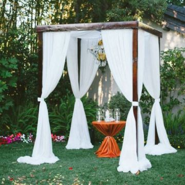 Amalfi Arbor with Drapes