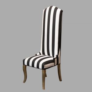 Chaplin Black & White Tall Side Chair