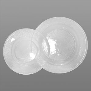 Gabriella Hammered Glass Plates