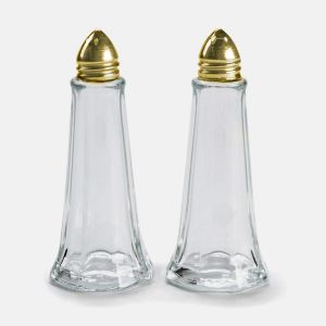 Gold Top Salt & Pepper Set