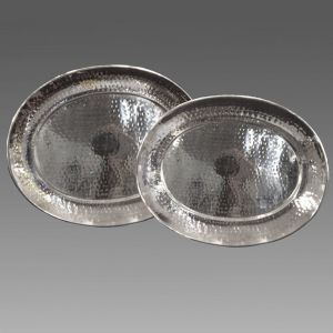 Hammered Oval Trays