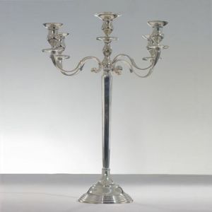 Silver 5 Branch Candelabra